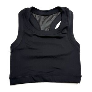 Jo + Jax Dancewear Black Mesh Racerback Tank Top Size XSA Adult Cropped